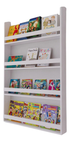 Repisa Librero Montessori Infantil 4 Niveles Organizador