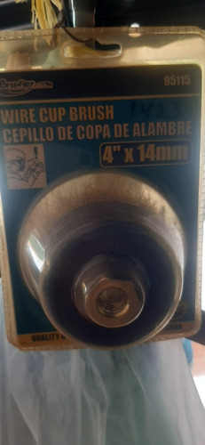 Cepillo Copa Esmeril Alambre Latonado Ondulado 4  X 14mm 