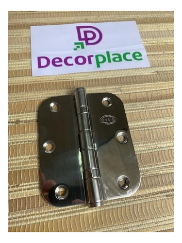 Dobradiça Aço Inox 3,5 X 3,0 X 2 Mm Canto Arredondado - 3 Un