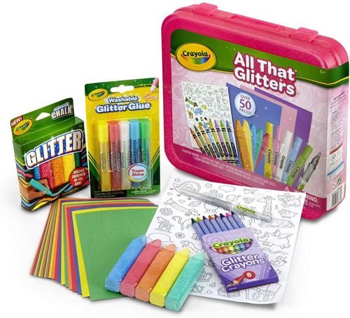 Estuche Artístico Crayola All That Glitters Para Colorear, J