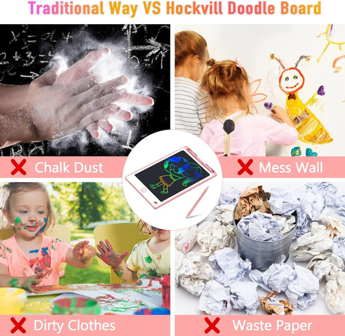 Tableta De Escritura Lcd Hockvill Para Niños De 8.8 Pulgadas
