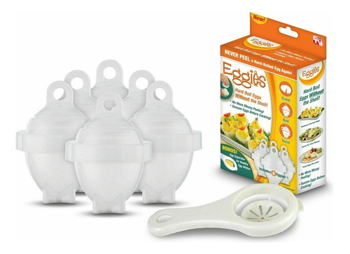 Moldes Huevos Cocidos Duros Tibios Divertidos Eggies X 6