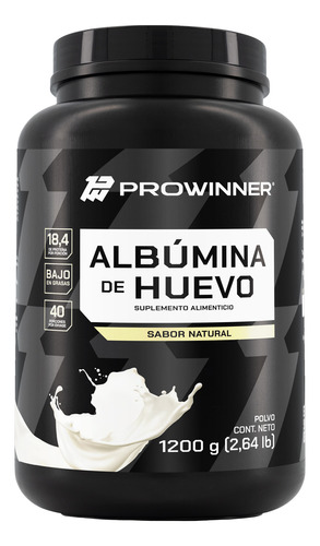 Suplemento Albumina De Huevo (1200 Gr)  Prowinner Sabor Natural