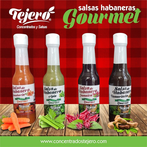 Salsa De Chile Habanero Tejero 150 Ml Pack Surtido De 24 Pz