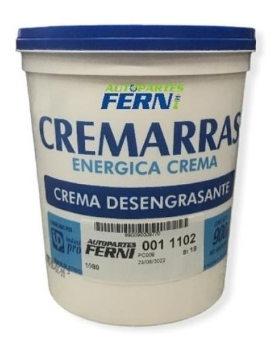 Pasta Crema Limipiamanos - Cremarras 900 Gr