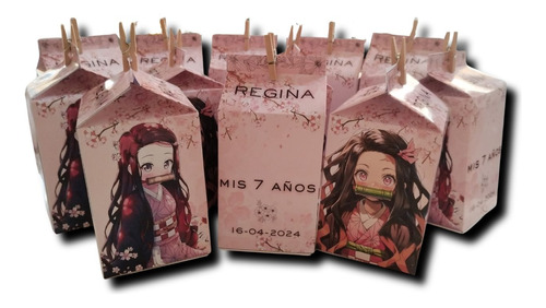 Cajitas Golosineras Milk Box Nezuko X35u