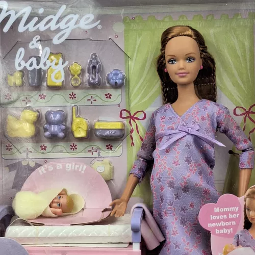 Boneca Barbie Midge Gravida Happy Familly Medindo 30x10, 2002 Mattel. -  CASA CURIA E FELDMAN