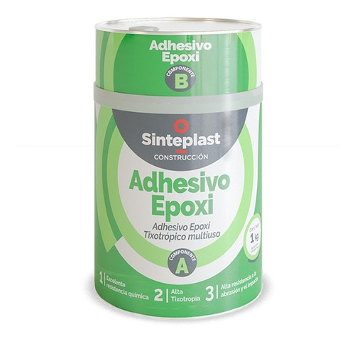 Adhesivo Estructural Epoxi Mortero Reparacion Sinteplast 1kg