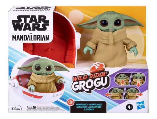 Star Wars Baby Yoda Grogu Wild Ridin Animatrónic 25 Som Emov
