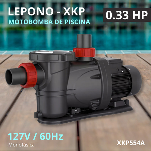 Lepono Xkp405 Motobomba Para Piscinas 1/3 Hp Monofásica