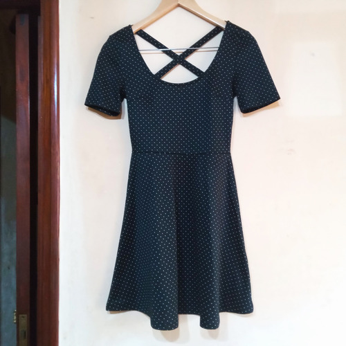 Vestido A Lunares H&m Talle S (Usado)