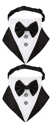 2 Piezas De Pajarita De Boda Para Mascotas, Cuello De Bufand