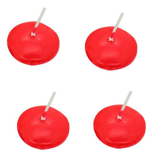 Velas Flotantes Rojas Para Bodas, 4 Piezas, Mini Velas Sin H