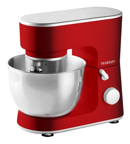 Imagen 2 de 10 de Batidora de pie Peabody PE-BM101 roja 220 V