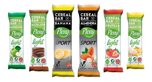 Pack 100 Barras De Cereales Pleny - Libre De Gluten Sin Tacc