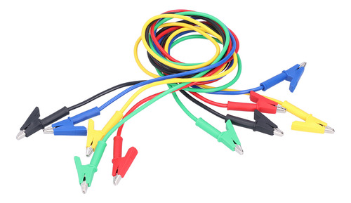 Cable De Prueba De 1 M, 5 Piezas, Clip De Cocodrilo De Doble