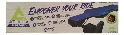 Patineta Electrica Con Control Remoto Rojo Athlea