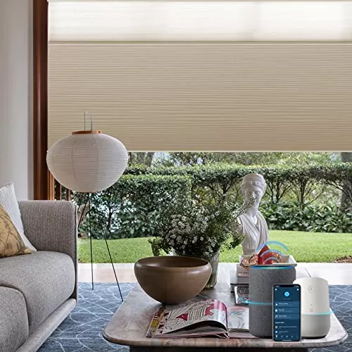 Graywind Cortinas inteligentes motorizadas compatibles con Alexa Google,  cortinas eléctricas con control remoto para puerta corredera, aislamiento