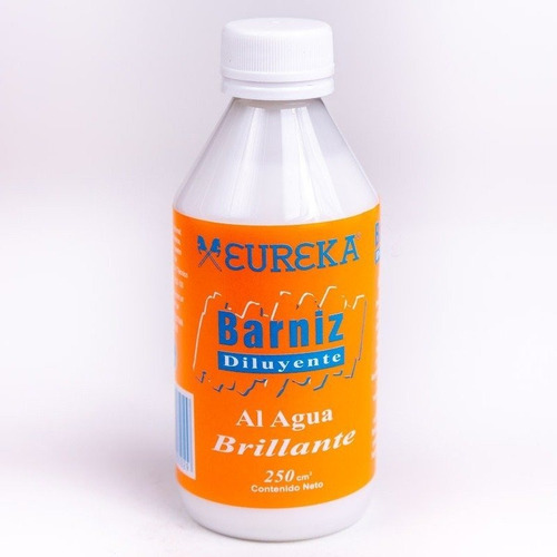 Barniz Y Diluyente 250 Ml. Brillante Acrilico Al Agua Eureka