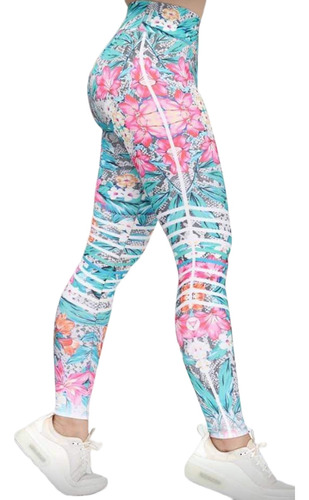 Leggins  Deportivo Gala Sport  Elite Talla Xs Floreado