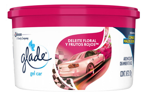 Glade Aromatizante En Gel P/carro -hogar 70g Floral Perfecti