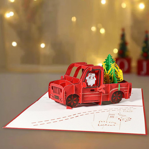 Tarjeta De Navidad 3d, Tarjeta De Año Nuevo, Mejores