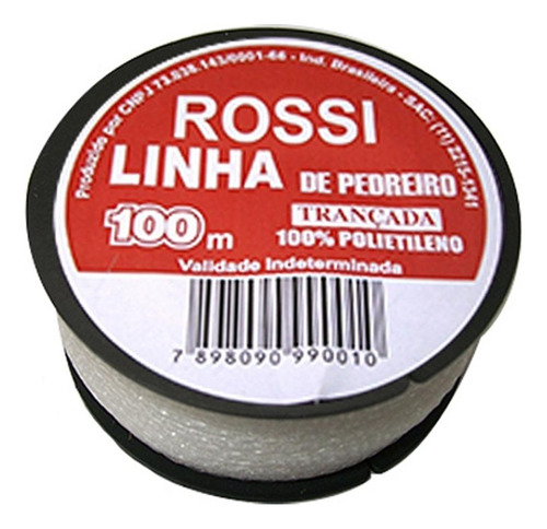 Linha Para Pedreiro Trancada Rossi 100m  - Kit C/12 Peca 