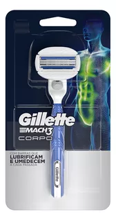 Máquina De Afeitar Recargable Gillette Mach3 Cuerpo 1unidad