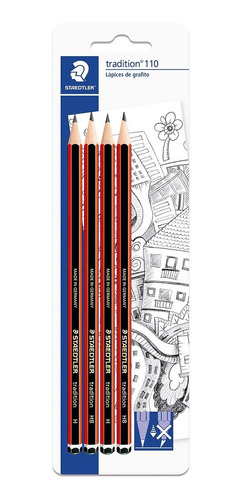 Lápiz Negro Staedtler Tradition 2b (x24unidades)