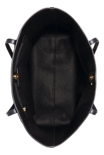 Bolsa Coach Original Dama City Tote Dark Brown Con Botón Marrón Oscuro