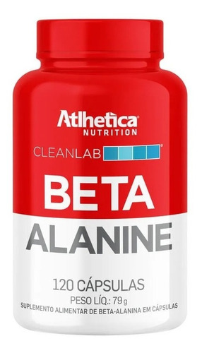 Atlhetica Nutrition - Cleanlab - Beta-alanine - 120 Capsulas