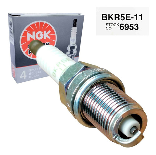 Imagen 3 de 9 de Bujia Ngk Bkr5e-11 Cobre 1 Electrodo Original