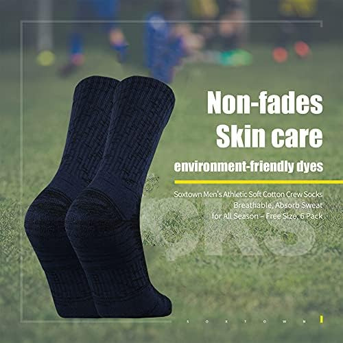 Sox Town Unisex Cushion Crew Training Calcetines Atléticos H
