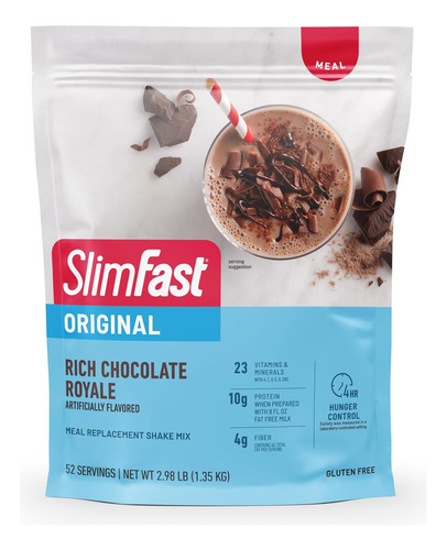 Slimfast Original Perdida Peso Chocolate Royale 2.98 Lb