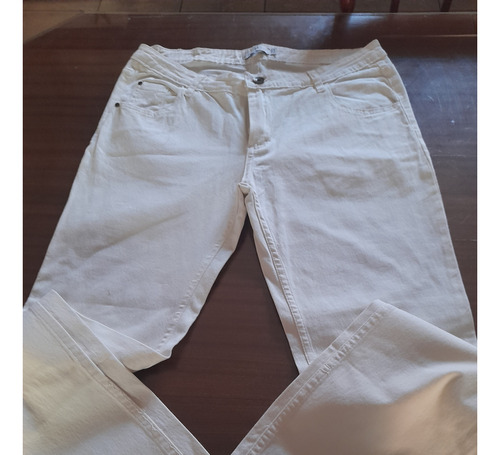 Pantalon Jean Blanco Cultura T 44 Gaby