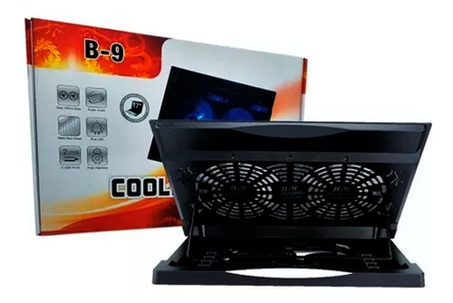 Base Cooler Doble Notebook De 9 A 17 Pulgadas Usb B-9