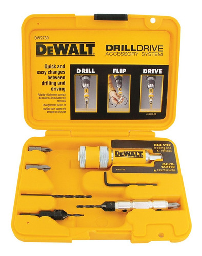 Set Avellanador Para Atornillar 8 Piezas Dewalt Dw2730