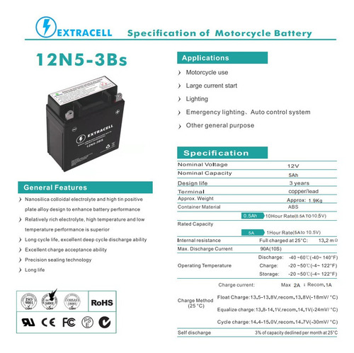 Bateria Italika  At110rtled 110 2014-2015(12n5a-bs)
