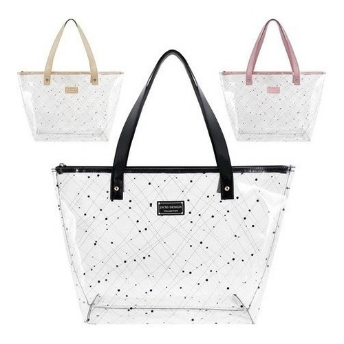 Bolsa Feminina Shopper Transparente Jacki Design Glow