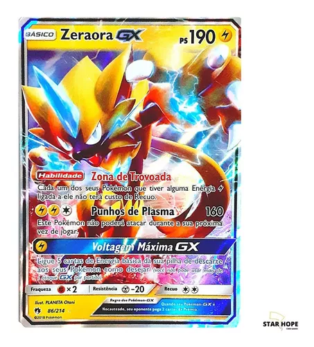 Carta Pokémon Lendário Virizion Gx Trovões Perdidos