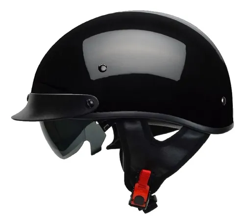 comprar Vega Helmets 7800-013 Warrior Motorcycle Medio Casco Con Par