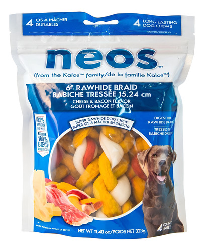 Neos Snack Premium Para Perros - Tocino Y Queso 4pz