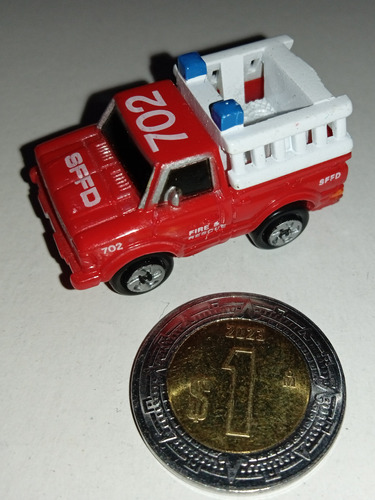 Micromachines Camioneta Bomberos! 1986 Galoob. No Hot Wheels