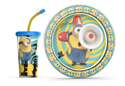 Vaso Sport + Plato Playo Minions