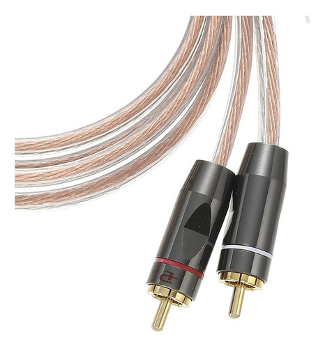 1 Par 14 Awg Ofc Rca Macho A 2 Pines Tipo Enchufe Cable...