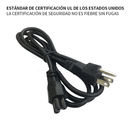 Imagen 3 de 7 de Cable De Alimentación Con 3 Clavijas Para Computadora 1.5 M