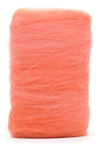 Lã Merino Para Feltragem 25g - Fios Da Fazenda Cor F26 Salmão Suave