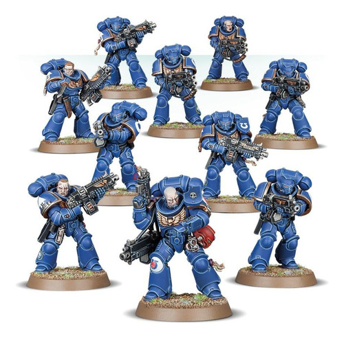 Intercesores De Asalto De Cardstock Warhammer 40k Space Mari