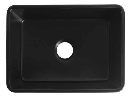 Bacha De Cocina Para Apoyar Peirano Bch16n Rectangular Color Negro Negra Black Apoyo Country Con Rejilla Y Sopapa