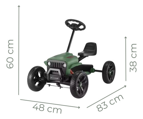 Racing Go Kart Karting Carro Auto Con Pedales Niños